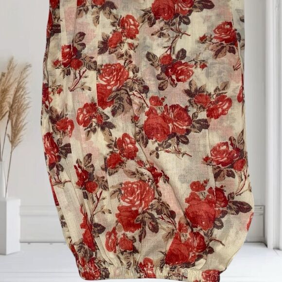 FREE PEOPLE Dress NWT Keep You Mini Fit & Flare Classic Combo Red Cream Size XS - Picture 10 of 16